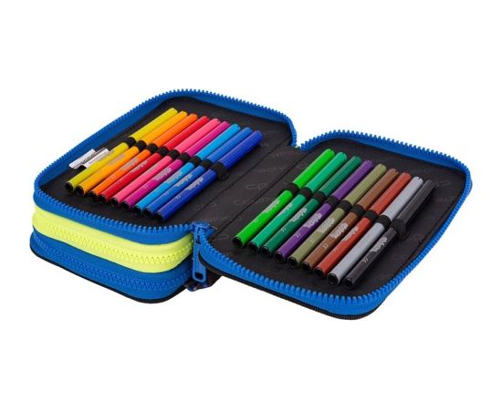 Triple decker pencil case with equipment CoolPack Jumper 3 ATLANTIS