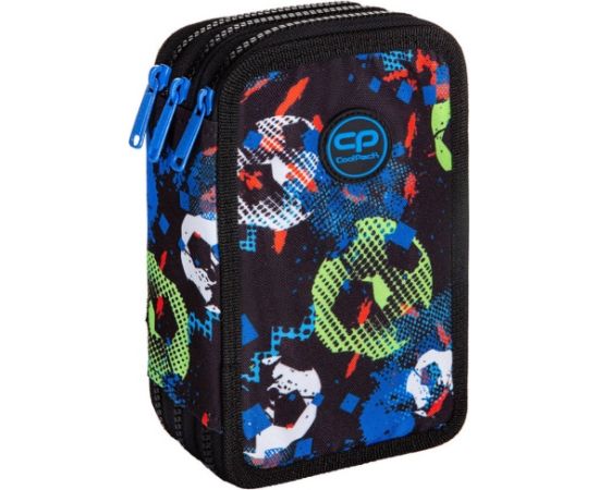 Triple decker pencil case with equipment CoolPack Jumper 3 FOOTBALL