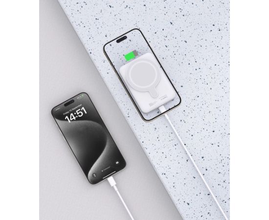 Tech-Protect LifeMag PB11 Powerbank с портом USB-C MagSafe 10000mAh 15W - белый + кабель USB-C
