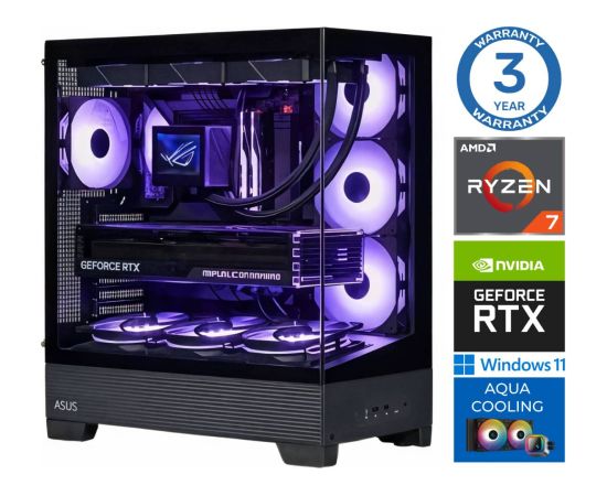 INTOP AQUA Ryzen 7 7800X3D 32GB DDR5 1TB SSD M.2 NVME RTX5080 16GB
 WIN11Pro Персональные компьютеры
