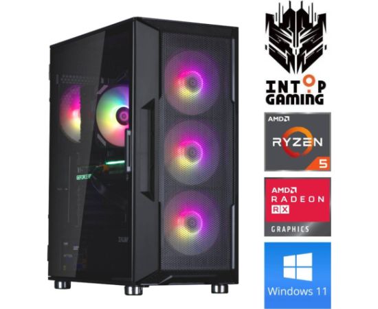 INTOP Ryzen 5 3600 16GB 1TB SSD M.2 NVME RX6600 8GB WIN11