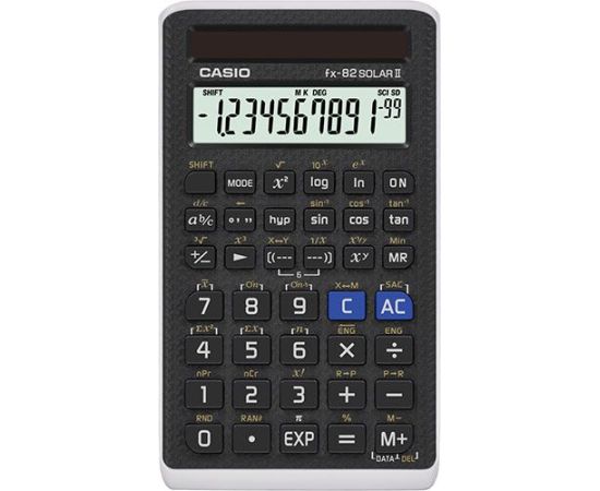 Zinātnisks kalkulators CASIO FX-82Solar II, 19 x 70 x 121 mm