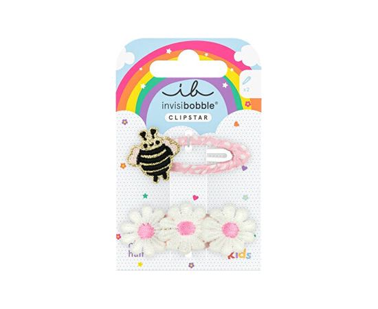 Invisibobble Snap Clip Kids Happy Spring Bee - Sponka do vlasů 2 ks