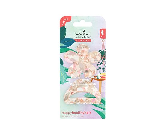 Invisibobble Clipstar Oasis Refreshed Bloom M - Skřipec do vlasů 2 ks