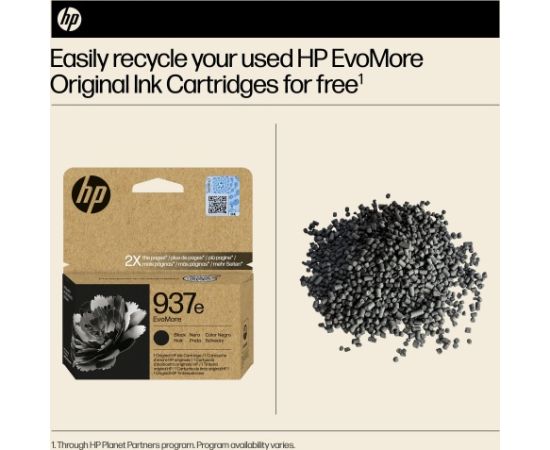 HP 937e EvoMore (4S6W9NE) Ink Cartridge, Black