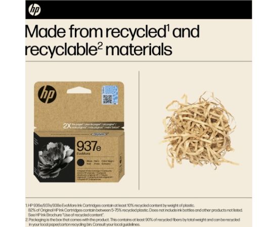 HP 937e EvoMore (4S6W9NE) Ink Cartridge, Black