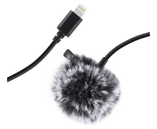 Jack Puluz tie microphone with clip PU426 1.5m 3.5mm Lightning