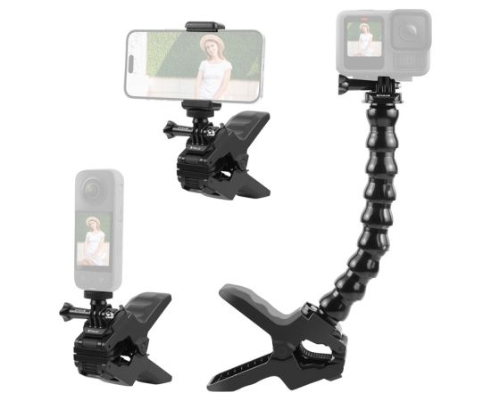 Adjustable mount for sporotome cameras Puluz with clamp