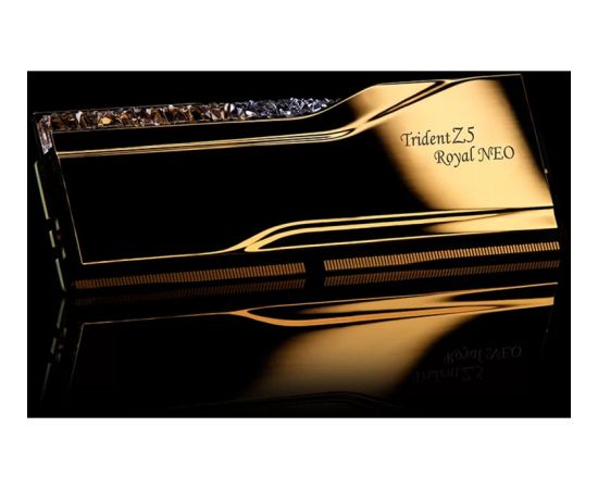 G.Skill DDR5 - 64GB - 6000 - CL - 26 (2x 32 GB) dual kit (gold, F5-6000J2636H32GX2-TR5NG, Trident Z5 Royal Neo, AMD EXPO) RAM Operatīvā atmiņa