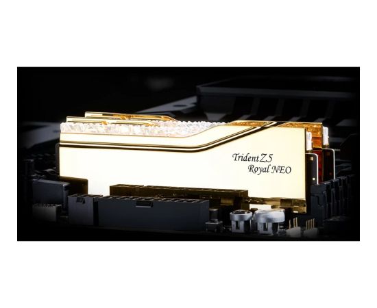 G.Skill DDR5 - 64GB - 6000 - CL - 26 (2x 32 GB) dual kit (gold, F5-6000J2636H32GX2-TR5NG, Trident Z5 Royal Neo, AMD EXPO) RAM Operatīvā atmiņa