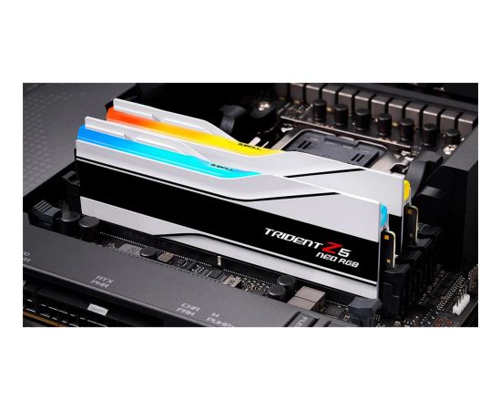 G.Skill DDR5 - 64GB - 6000 - CL - 26 (2x 32 GB) dual kit (white, F5-6000J2636H32GX2-TZ5NRW, Trident Z5 Neo RGB, AMD EXPO) RAM Operatīvā atmiņa