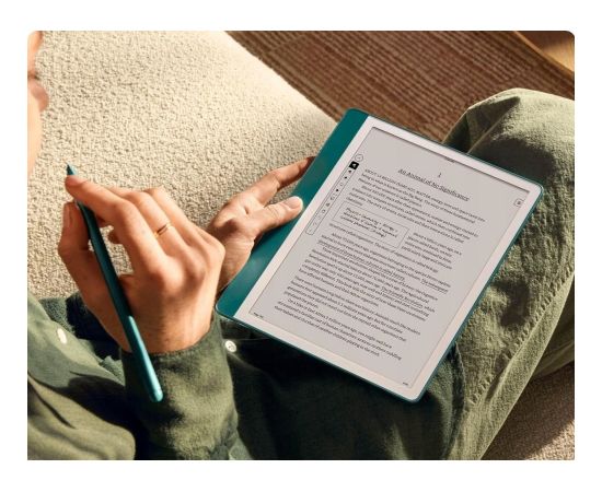 Amazon Ebook New Kindle Scribe - 2024 release 10.2" glare-free 64GB Wi-Fi (Without Lockscreen Ads) with Premium Pen Tungsten