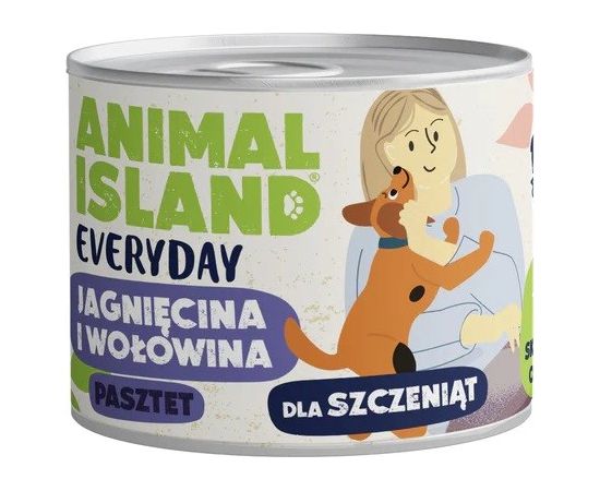 ANIMAL ISLAND Everyday wołowina i jagnięcina dla szczeniąt puszka 185g