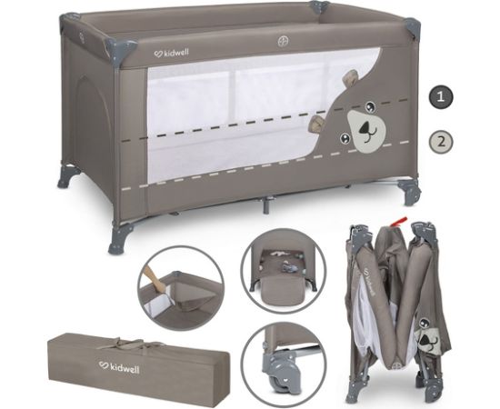 Kidwell Saliekamā gulta BLISSY DUO beige (divstāvu)