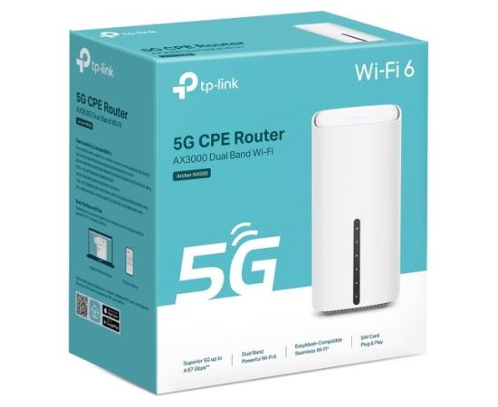 Wireless Router TP-LINK Wireless Router 3000 Mbps Mesh 4G 5G ARCHERNX500