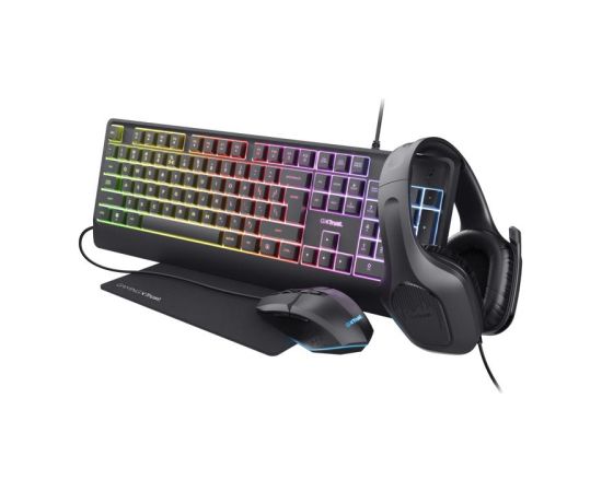 KEYBOARD +MOUSE GXT792 QUADROX/4-IN-1 BUNDLE ENG 25155 TRUST