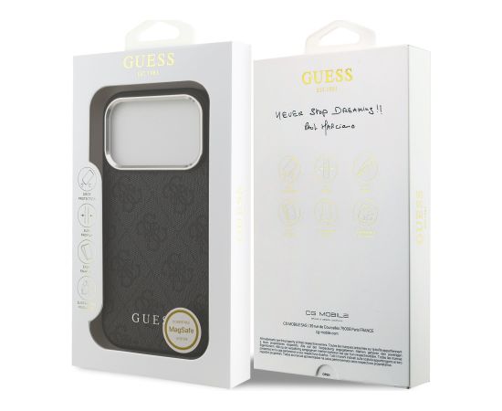 Guess 4G MagSafe Case Aizsargapvalks priekš Apple iPhone 17 Pro