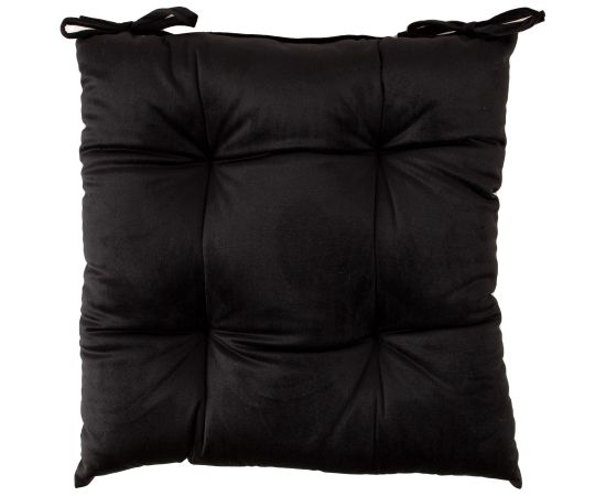 Подушка на стул VELVET 40x40cm, черный