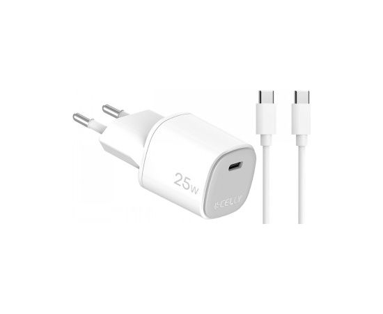 CELLY UP TC 1 USB-C 25W + C TO C CABLE