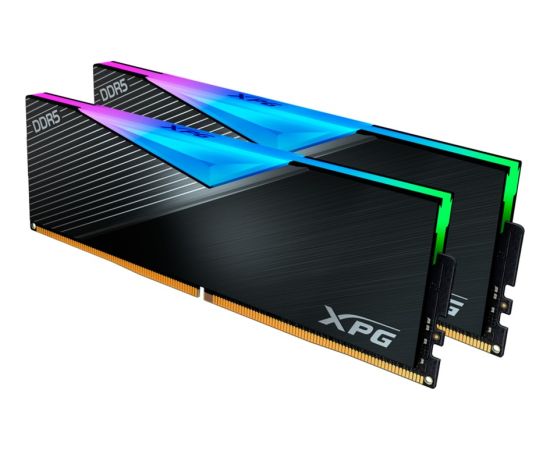 ADATA DDR5 32GB - 6400 - CL - 32 - Dual-Kit - AX5U6400C3216G-DCLARBK, Lancer RGB, XMP, black