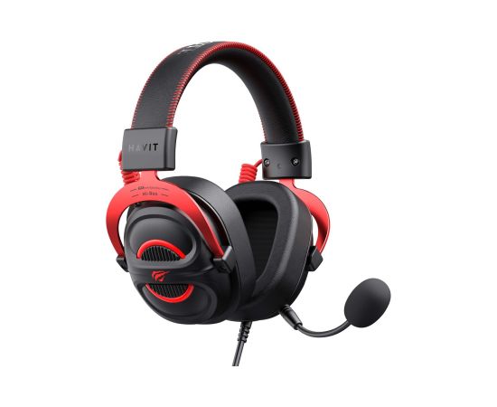 Havit H2002E Pro Headset Wired Head-band Gaming Black, Red