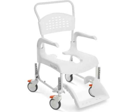 Medpunkt ETAC Clean 55 cm / 4 brakes Wheelchair with toilet function White