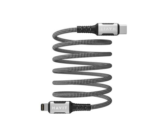 Havit CB6298 - Magnetic USB type C-Lightning cable, 1 m (black)
