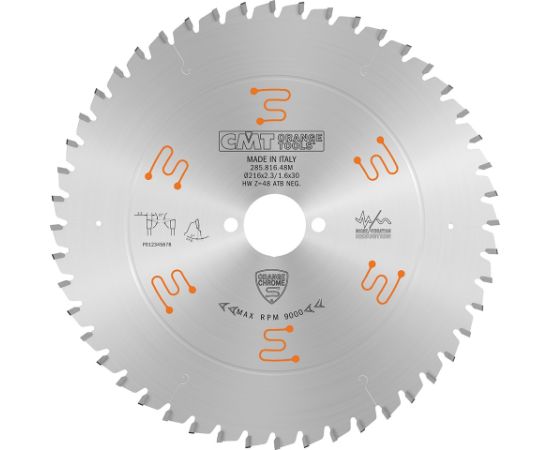 Universālais griešanas disks CMT 285; 216X2,3X30; Z48; -5°