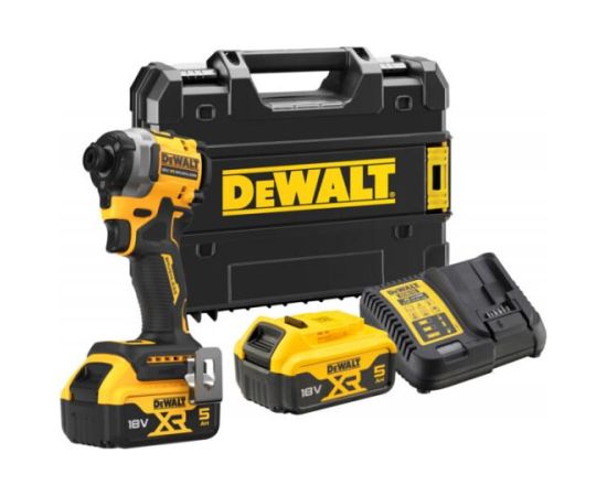 Triecienskrūvgriezis DeWalt DCF850P2T-QW; 18 V; 2x5,0 Ah akum.