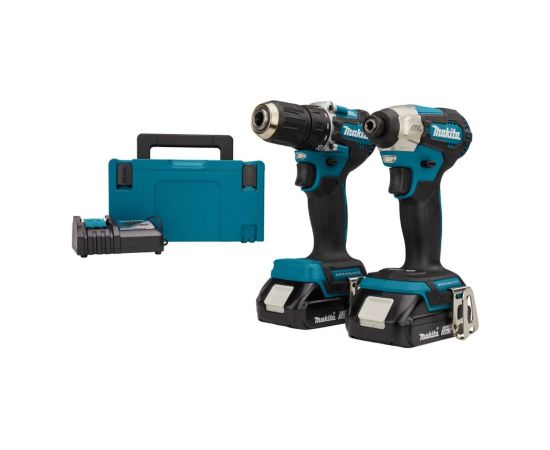 Instrumentu komplekts Makita DLX2423AJ (DDF487 + DTD157); 18 V; 2x2,0 Ah akum.