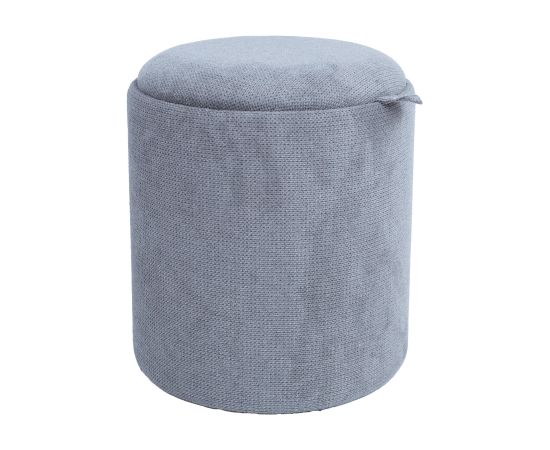 Tumba / galds HIRO D34,5xH37cm, pelēks, ar uzglabāšanās vietu un paplāti