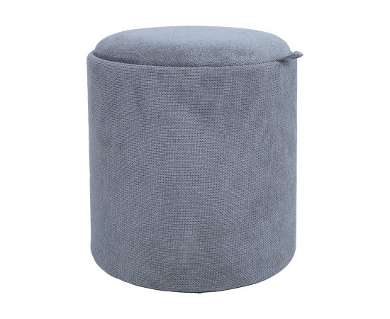 Tumba / galds HIRO D39xH44cm, pelēks, ar uzglabāšanās vietu un paplāti