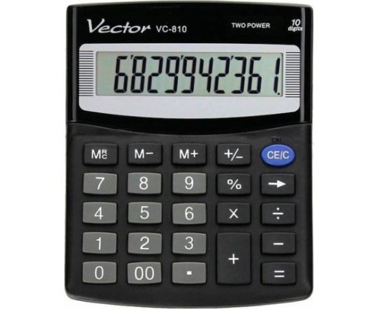 Vector VC-810 Office Calculator, black