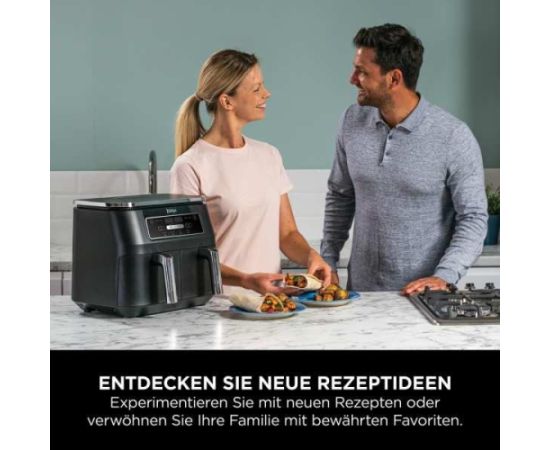 Ninja AF200EU fryer Double 7.6 L Stand-alone 2400 W Hot air fryer Black
