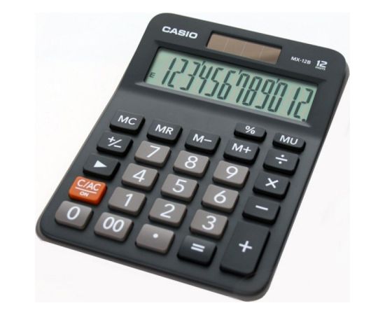 Casio MX-12B 12-digit black office calculator