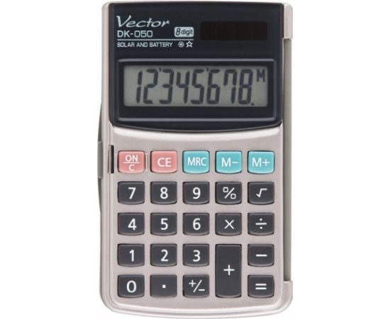 Vector DK-050 Pocket Calculator, Grey