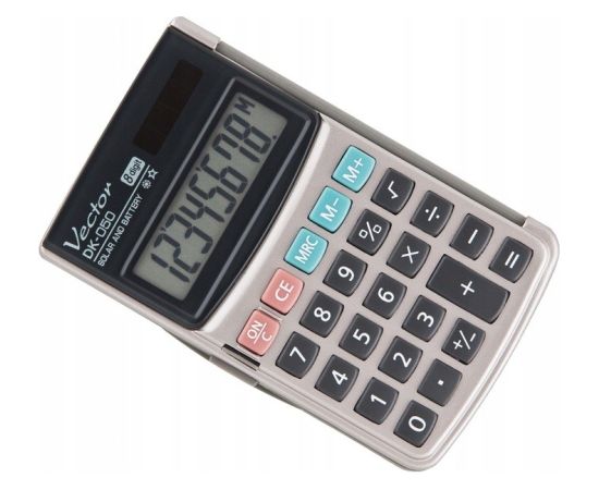 Vector DK-050 Pocket Calculator, Grey