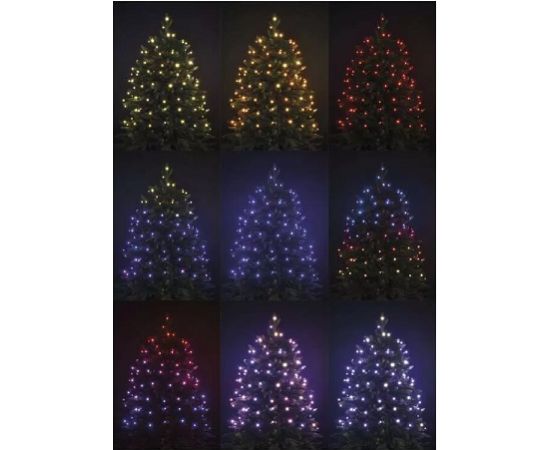 LED virtene, 230Vac, 10m, 96x LED, RGB, ar kontrolieriun IR tālvadības pulti, EMOS