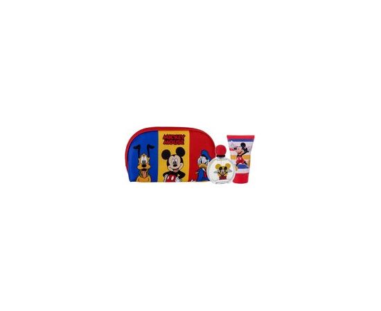 Fragrances For Children Mickey Mouse EDT gift set 50 ml, shower gel 100 ml and cosmetic bag 50ml