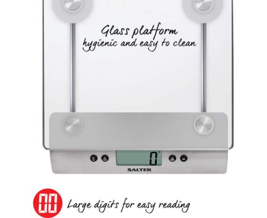 Salter 3003 SSSVDRCEU16 Aquatronic Glass Digital Kitchen Scale