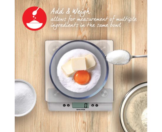 Salter 3003 SSSVDRCEU16 Aquatronic Glass Digital Kitchen Scale