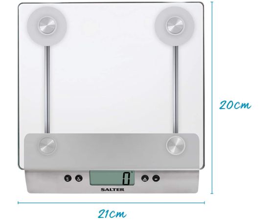 Salter 3003 SSSVDRCEU16 Aquatronic Glass Digital Kitchen Scale