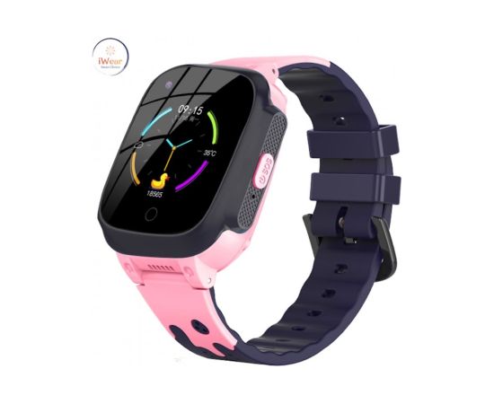 iWear   Y95 Pro 4G LTE Sim / GPS LBS WiFi Track IP67 Kids Watch&Phone Call HD Camera Pink