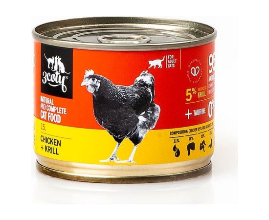 3Coty CHICKEN + KRILL  for Adult cats 180g