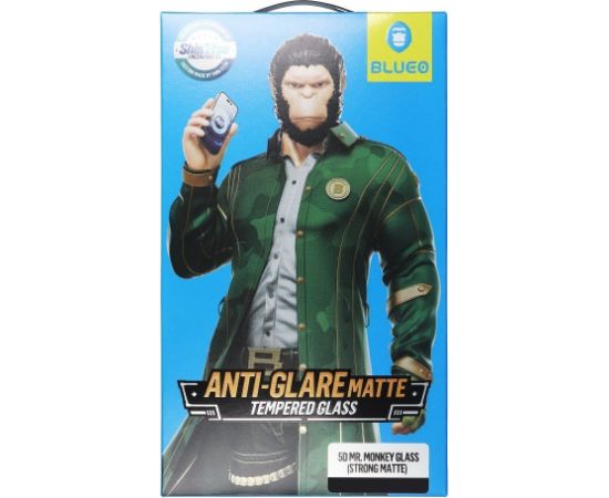 Защитное стекло дисплея 5D Mr. Monkey Glass (Strong Matte) Apple iPhone 17 Pro Max черное