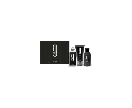 Afnan 9PM Gift set EDP 100 ml, shower gel 150 ml and deospray 150 ml 100ml