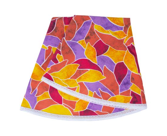 Table mat LONETA NEW D170cm, red leaves
