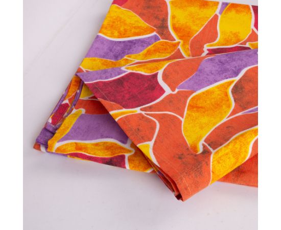 Table mat LONETA NEW 136x220cm, red leaves