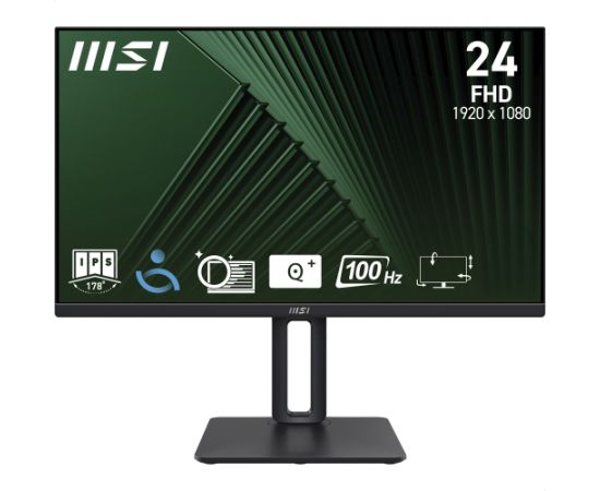 MSI PRO MP245PG - 23.8 -  black, FullHD, IPS, Adaptive-Sync, 100Hz panel