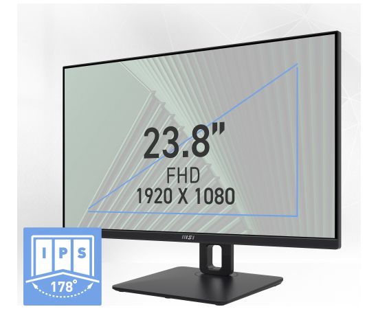 MSI PRO MP245PG - 23.8 -  black, FullHD, IPS, Adaptive-Sync, 100Hz panel
